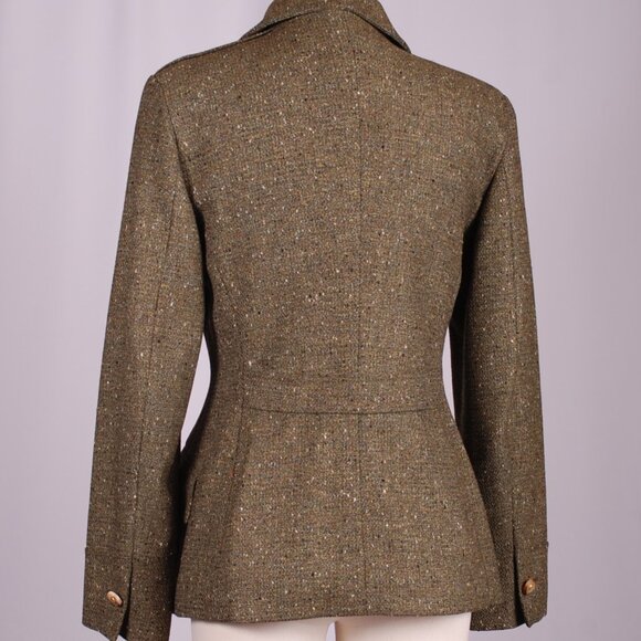 VTG Escada Tweed Safari Blazer, Sz - 38 (US 6) - Picture 6 of 6